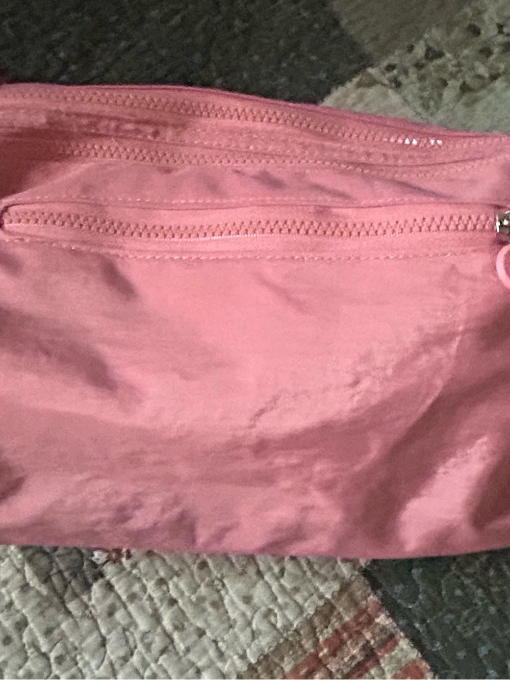 Kipling Rose Pink Nylon Crossbody Bag with Front Zip Pockets - Picture 6 of 13
